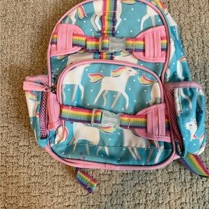 Pottery Barn Kids Unicorn Backpack - Pink and Blue